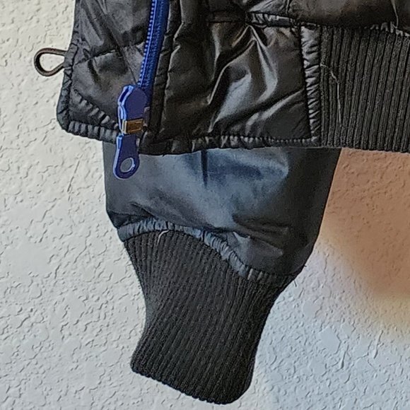 WOMENS GAP PLAIN BLACK CASUAL ZIP UP DOWN PADDED WINTER RAIN COAT JACKET SIZE M - Picture 5 of 5